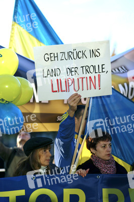 Demo gegen Putin in Berlin