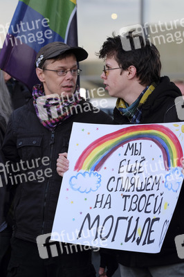 Demo gegen Putin in Berlin