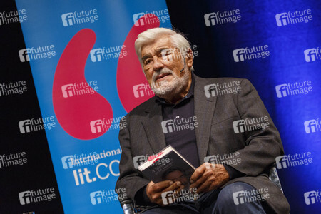 Tamara Dietl und Mario Adorf auf der lit.Cologne in Köln