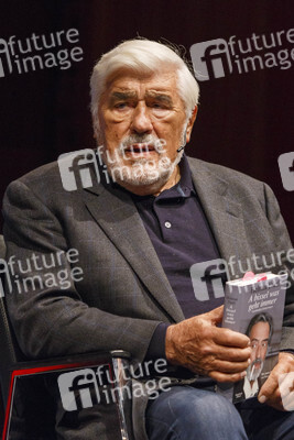 Tamara Dietl und Mario Adorf auf der lit.Cologne in Köln