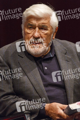 Tamara Dietl und Mario Adorf auf der lit.Cologne in Köln