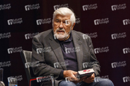Tamara Dietl und Mario Adorf auf der lit.Cologne in Köln