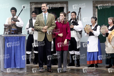 Felipe und Letizia besuchen die Region Los Oscos