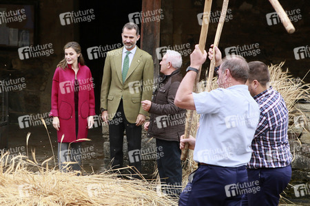 Felipe und Letizia besuchen die Region Los Oscos