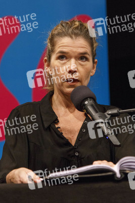 Anke Engelke und Devid Striesow auf der lit.Cologne in Köln