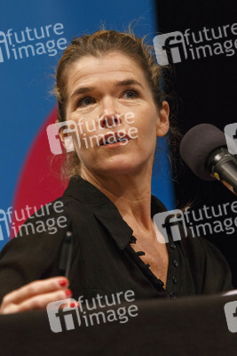 Anke Engelke und Devid Striesow auf der lit.Cologne in Köln