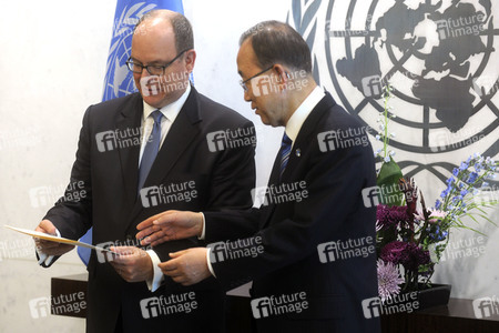 Albert von Monaco bei der UN in New York