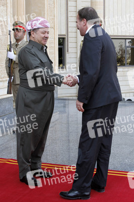 Masud Barzani triftt Stefan Löfven in Erbil