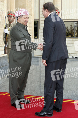 Masud Barzani triftt Stefan Löfven in Erbil