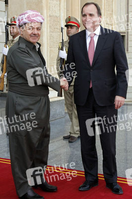 Masud Barzani triftt Stefan Löfven in Erbil