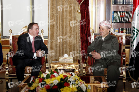 Masud Barzani triftt Stefan Löfven in Erbil