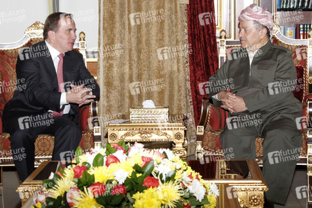 Masud Barzani triftt Stefan Löfven in Erbil