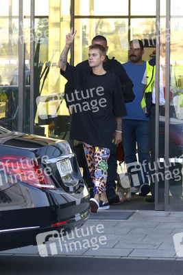 Ankunft von Justin Bieber in Köln