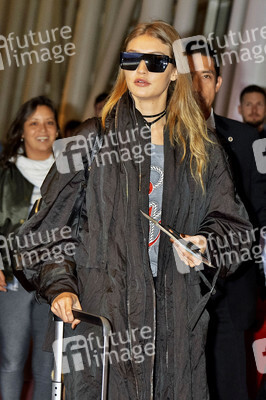 Ankunft von Gigi Hadid in Tokio