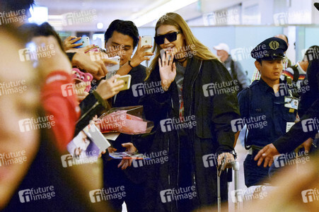 Ankunft von Gigi Hadid in Tokio