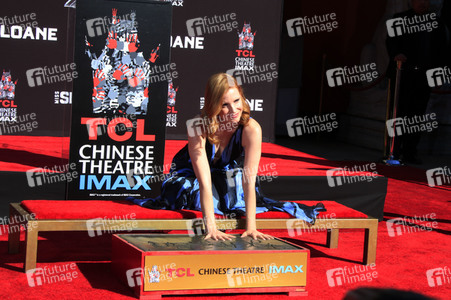 Hand and Footprint Ceremony mit Jassica Chastain in Los Angeles
