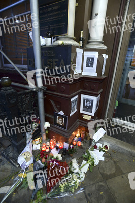 Trauer um Leonard Cohen in New York
