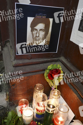 Trauer um Leonard Cohen in New York