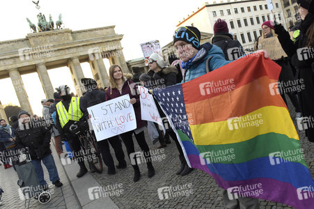 Protest gegen Donald Trump in Berlin