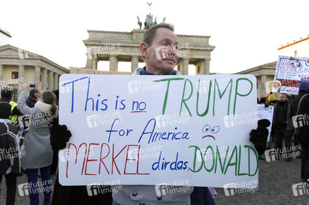 Protest gegen Donald Trump in Berlin