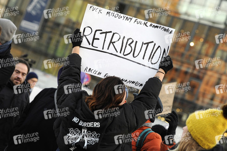 Protest gegen Donald Trump in Berlin