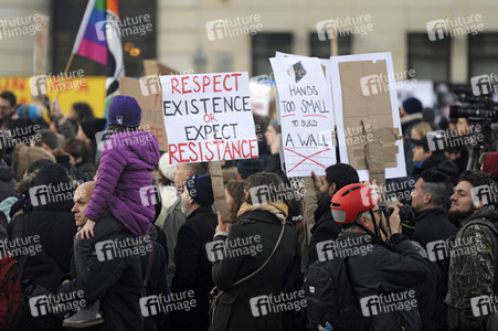Protest gegen Donald Trump in Berlin