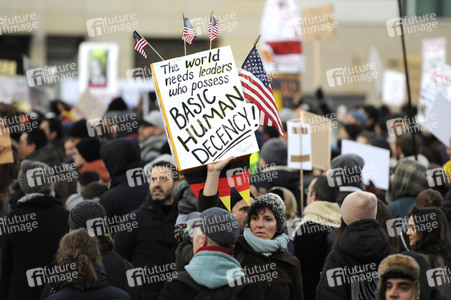 Protest gegen Donald Trump in Berlin