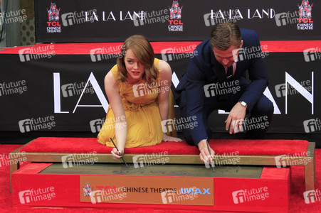 Hand and Footprint Ceremony mit Emma Stone und Ryan Gossling in Los Angeles