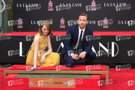 Hand and Footprint Ceremony mit Emma Stone und Ryan Gossling in Los Angeles