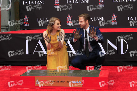 Hand and Footprint Ceremony mit Emma Stone und Ryan Gossling in Los Angeles