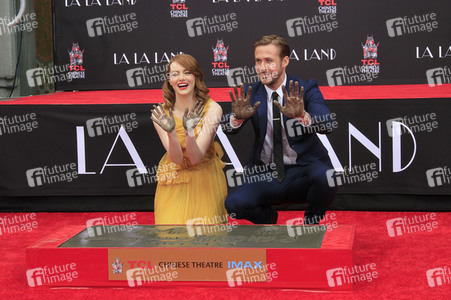 Hand and Footprint Ceremony mit Emma Stone und Ryan Gossling in Los Angeles