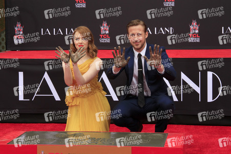 Hand and Footprint Ceremony mit Emma Stone und Ryan Gossling in Los Angeles