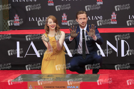 Hand and Footprint Ceremony mit Emma Stone und Ryan Gossling in Los Angeles