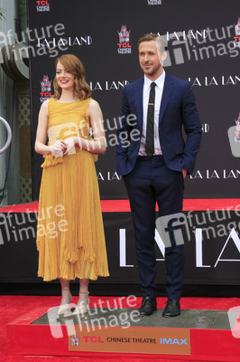 Hand and Footprint Ceremony mit Emma Stone und Ryan Gossling in Los Angeles