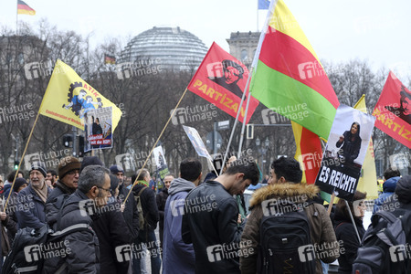 Kurden Demonstration in Berlin