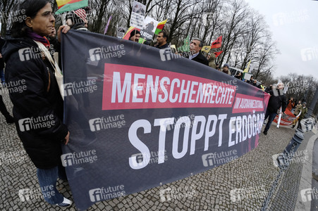 Kurden Demonstration in Berlin