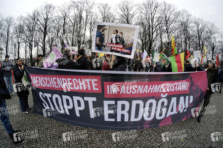 Kurden Demonstration in Berlin