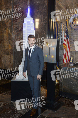 Empire State Building Lighting Ceremony mit David Beckham in New York