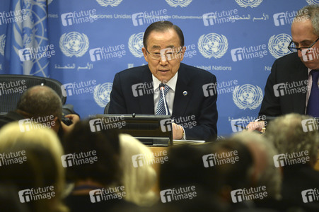 Ban Ki-moon Pressekonferenz in New York