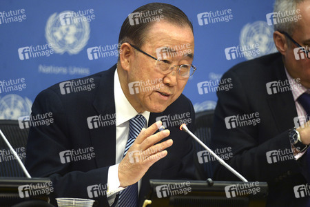 Ban Ki-moon Pressekonferenz in New York