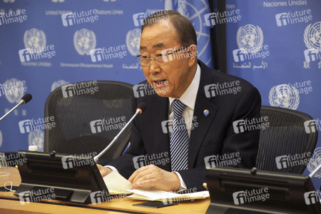 Ban Ki-moon Pressekonferenz in New York