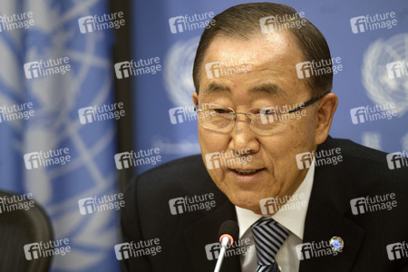 Ban Ki-moon Pressekonferenz in New York