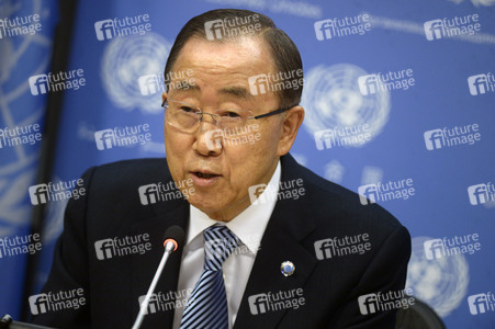 Ban Ki-moon Pressekonferenz in New York