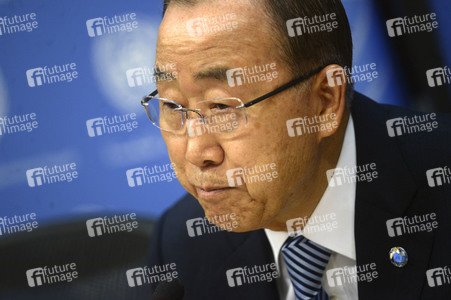 Ban Ki-moon Pressekonferenz in New York