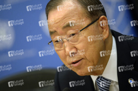 Ban Ki-moon Pressekonferenz in New York