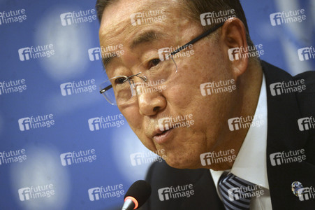 Ban Ki-moon Pressekonferenz in New York