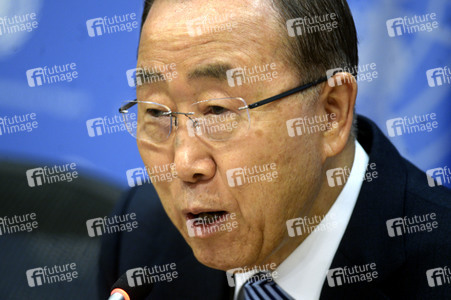 Ban Ki-moon Pressekonferenz in New York