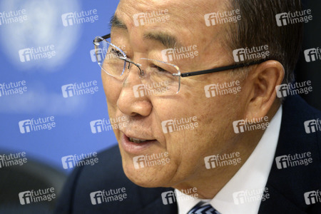 Ban Ki-moon Pressekonferenz in New York