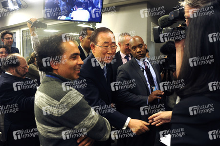 Ban Ki-moon Pressekonferenz in New York
