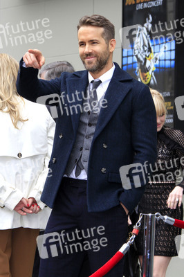 Ryan Reynolds erhält einen Stern auf dem Hollywood Walk of Fame in Los Angeles